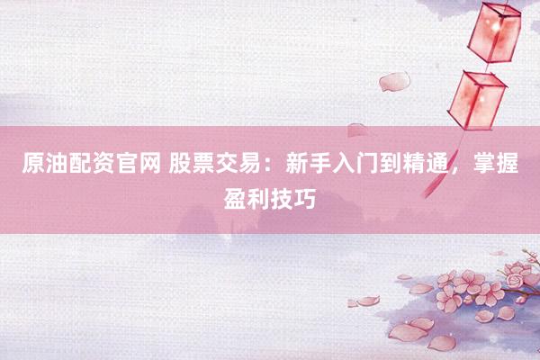 原油配资官网 股票交易：新手入门到精通，掌握盈利技巧