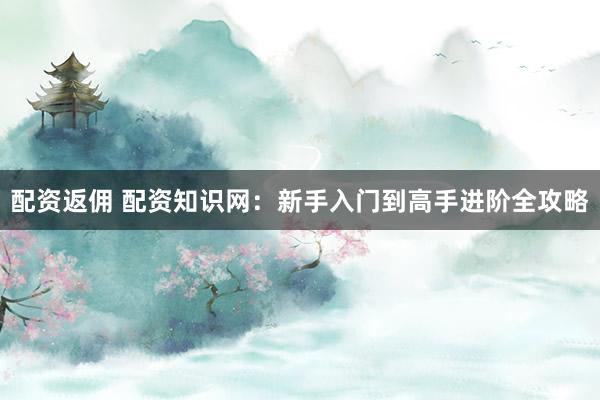 配资返佣 配资知识网：新手入门到高手进阶全攻略