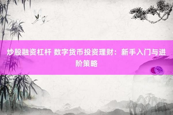 炒股融资杠杆 数字货币投资理财：新手入门与进阶策略