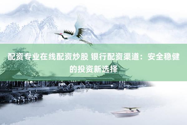 配资专业在线配资炒股 银行配资渠道：安全稳健的投资新选择