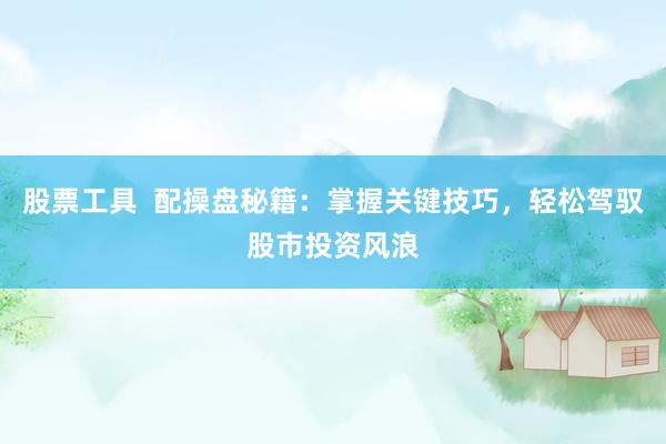 股票工具  配操盘秘籍：掌握关键技巧，轻松驾驭股市投资风浪
