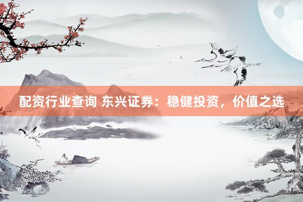 配资行业查询 东兴证券：稳健投资，价值之选