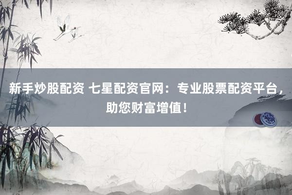 新手炒股配资 七星配资官网：专业股票配资平台，助您财富增值！
