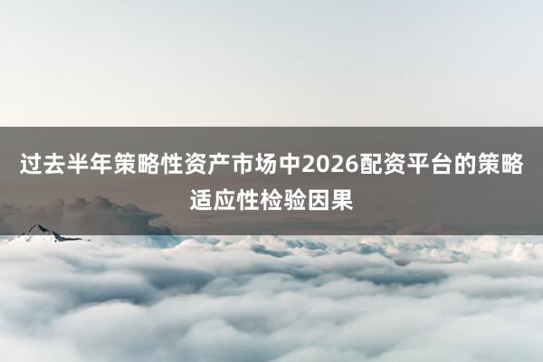过去半年策略性资产市场中2026配资平台的策略适应性检验因果