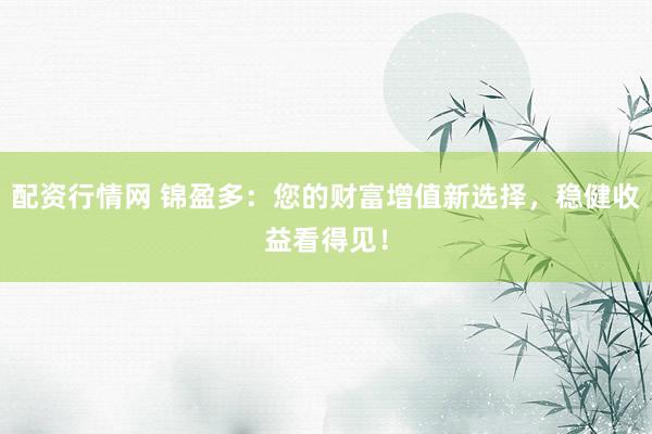 配资行情网 锦盈多:您的财富增值新选择,稳健收益看得见!
